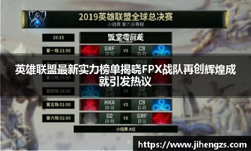 英雄联盟最新实力榜单揭晓FPX战队再创辉煌成就引发热议